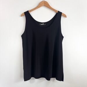Sympli Go To Tank Relax Womens Size 16 Black Stretchy Basic Classic Staple